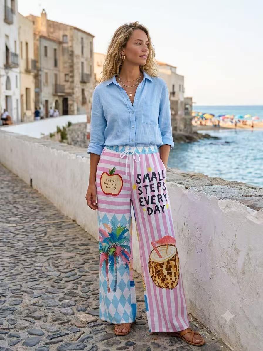 Wholesaler OZ - PRINTED TROUSERS