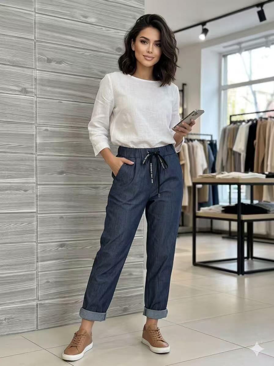 Grossista OZ - PANTALONE JEANS CON ELASTICO