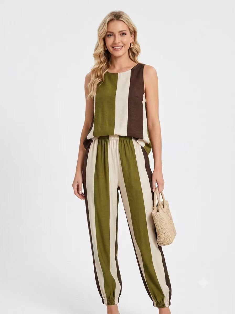 Wholesaler OZ - STRIPED PRINT TROUSERS