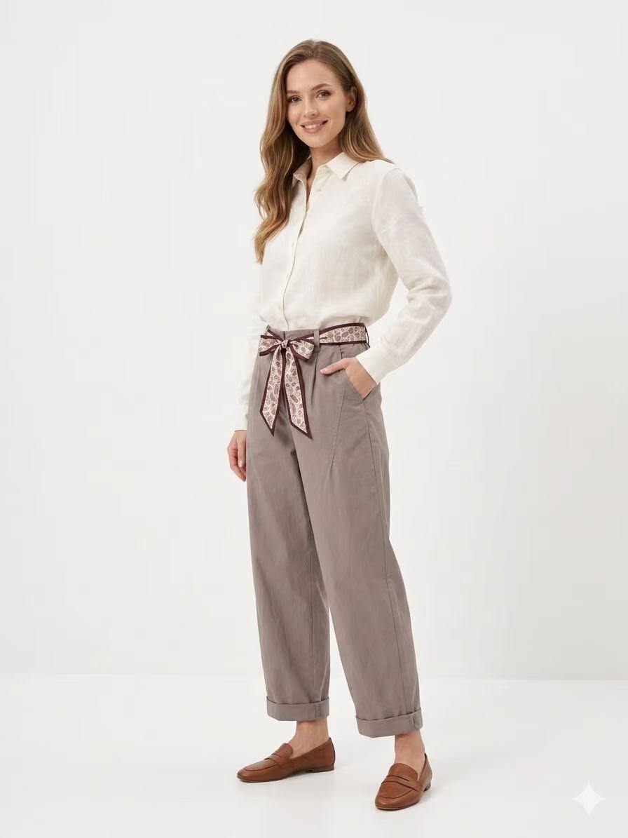 Mayorista OZ - PANTALÓN CON CINTURÓN DE SEDA