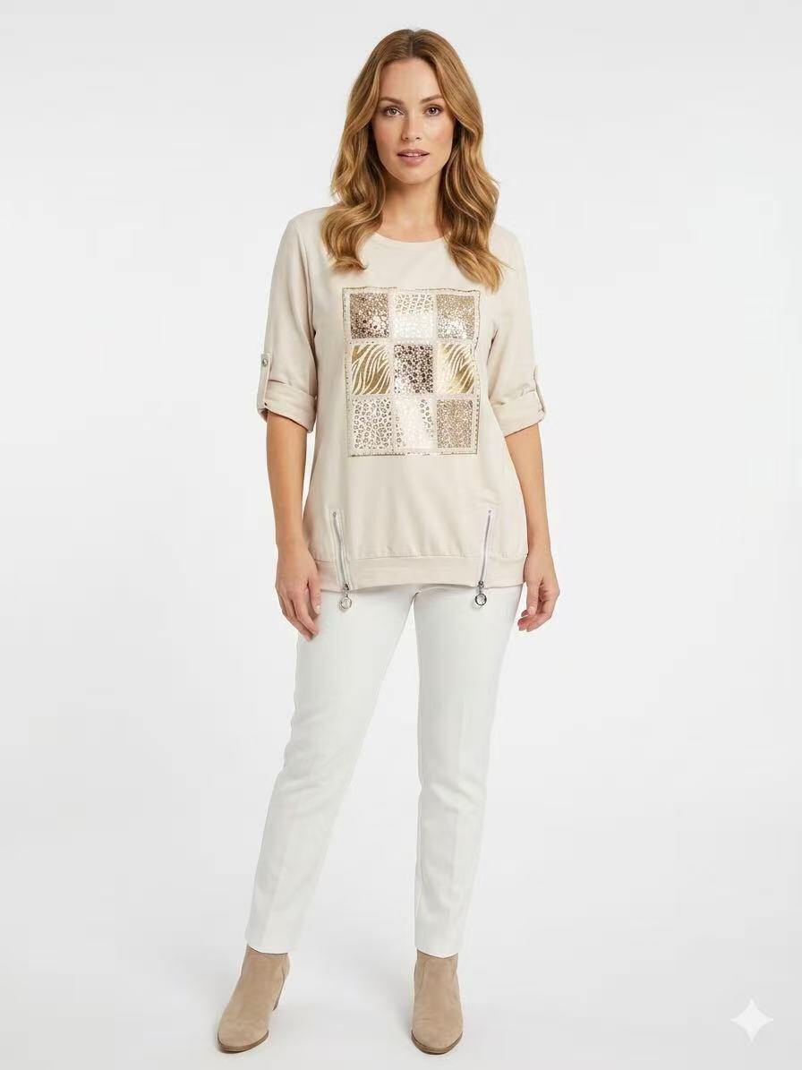 Wholesaler OZ - PRINTED TOP IN PUNTO ROMA