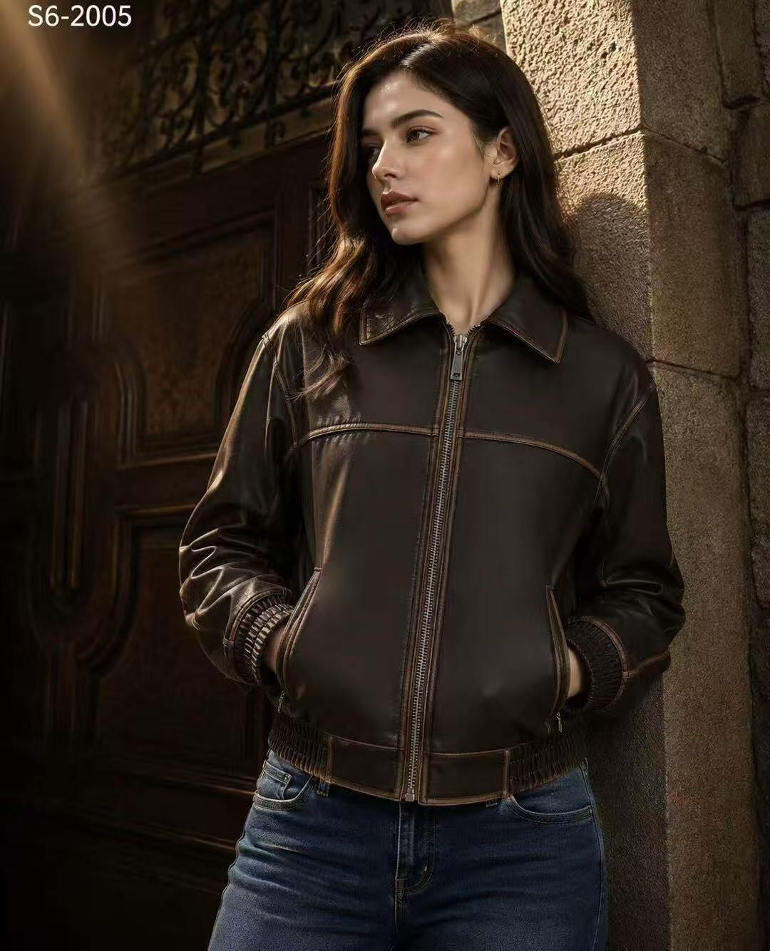 Wholesaler OZ - Faux leather jacket