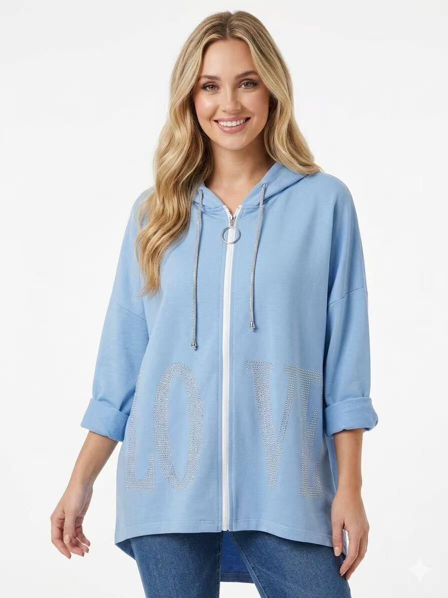 Wholesaler OZ - LOVE PRINTED JACKET