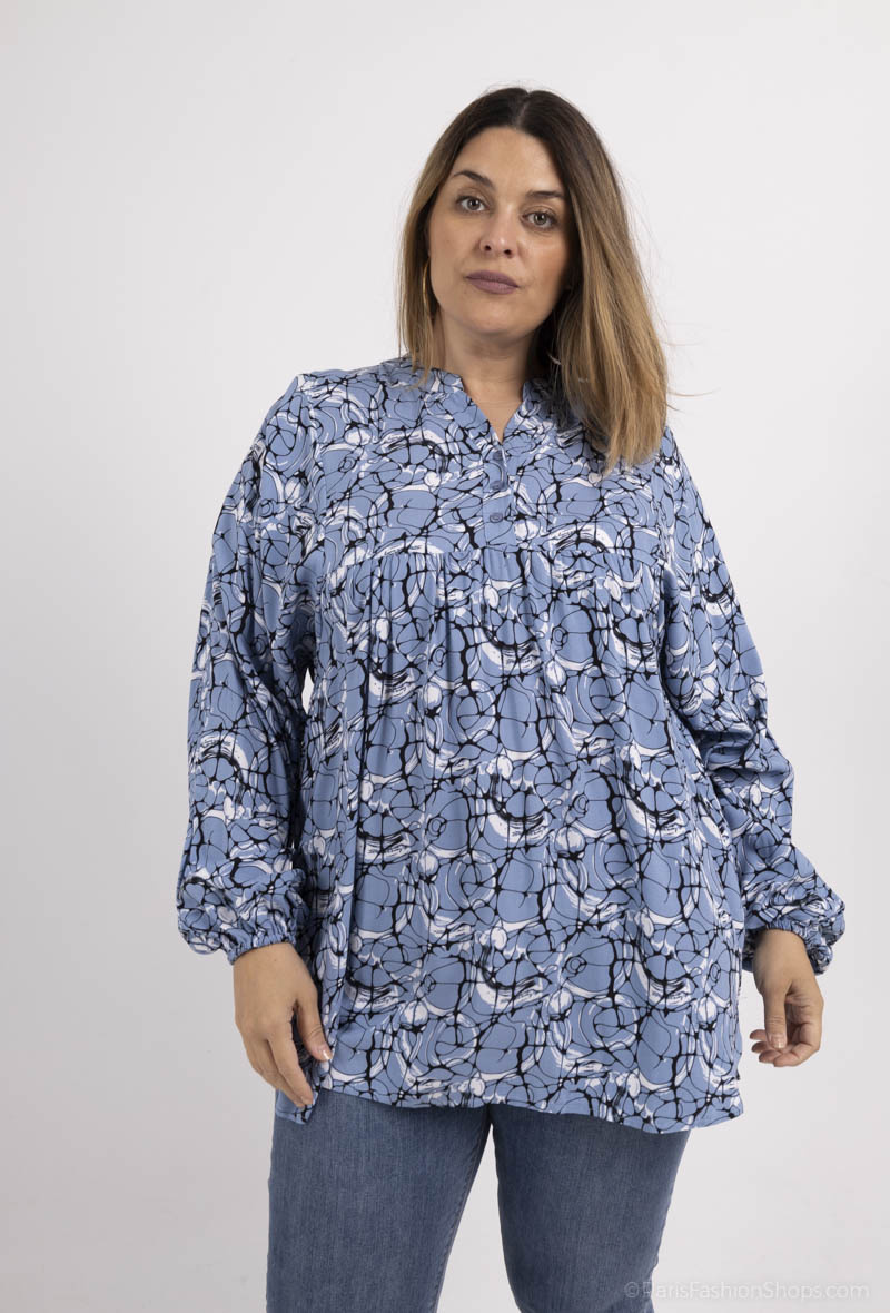 Grossiste PANEIGE PARIS - Chemise imprimée - Grande Taille