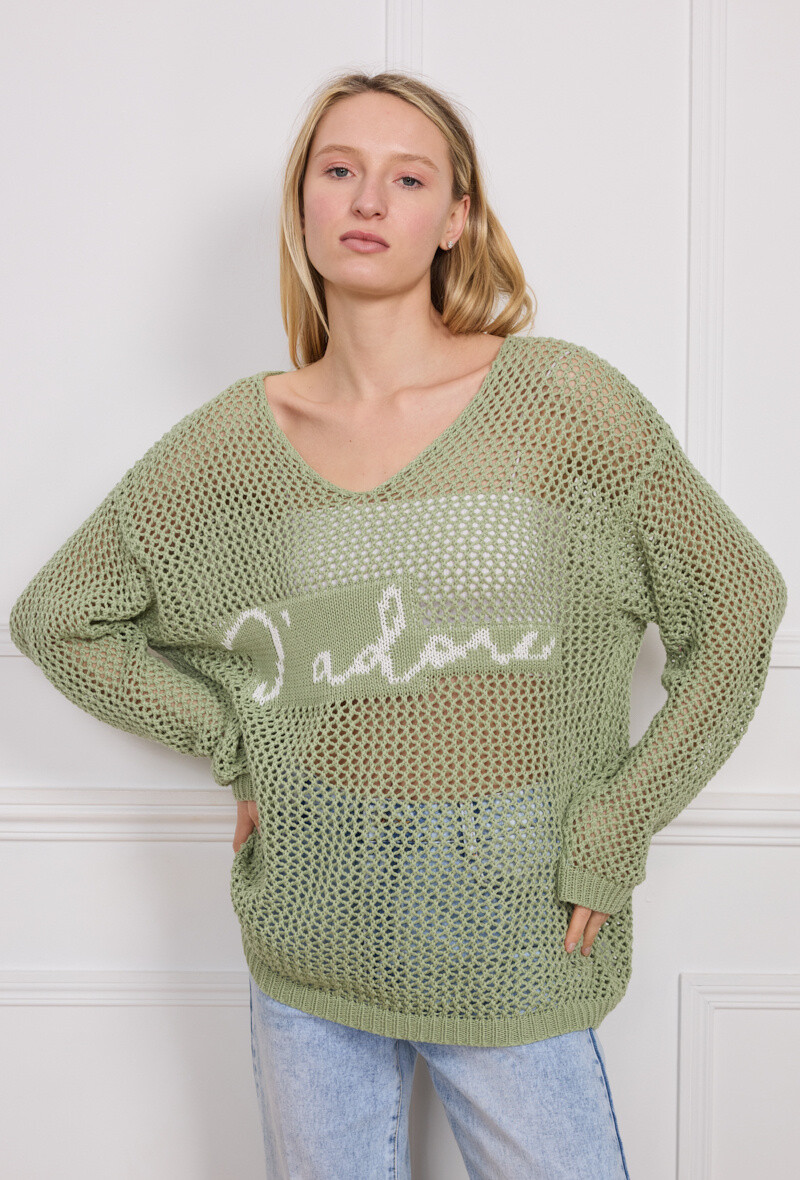 Grossiste PANEIGE PARIS - PULL en maillé