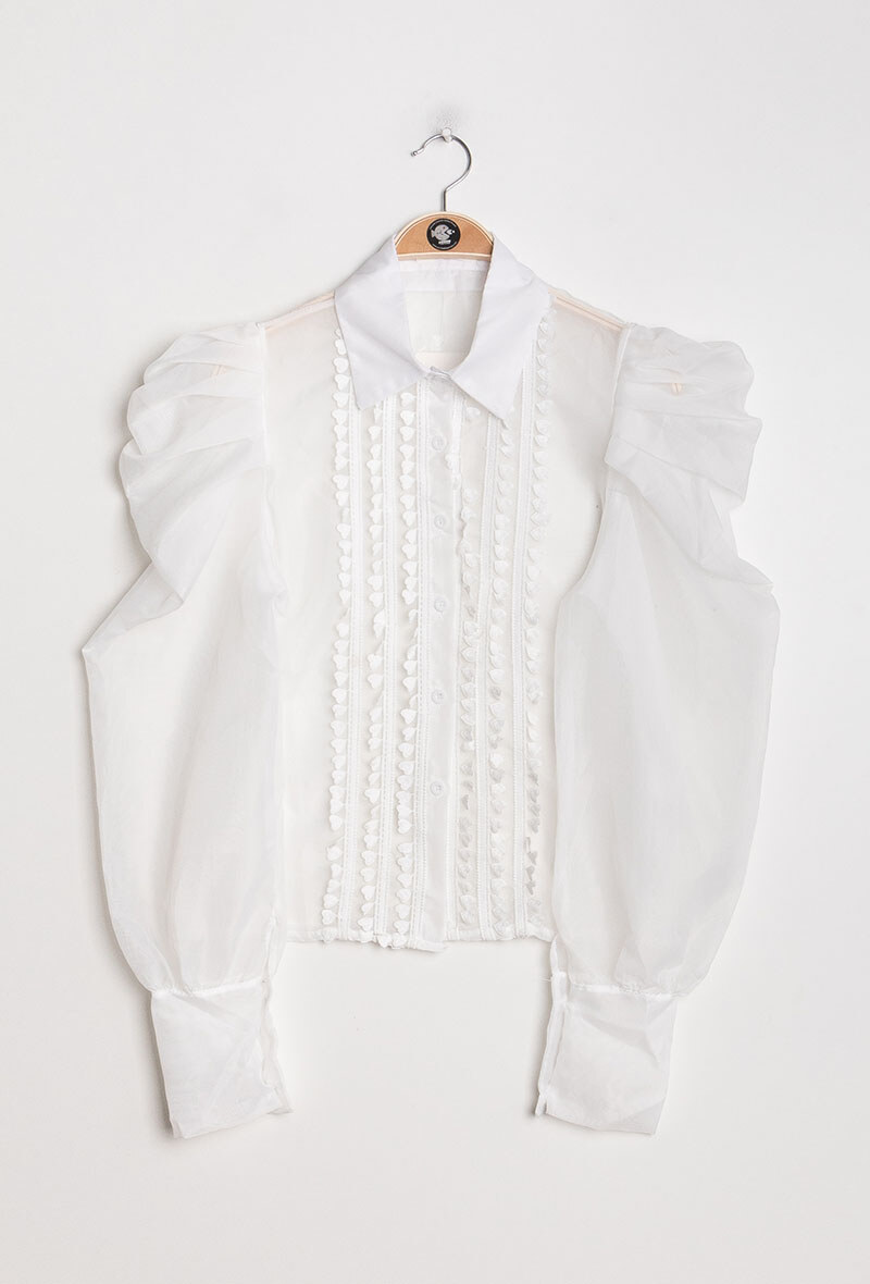 Grossiste Paris et Moi - Chemise à Manche de lanterne