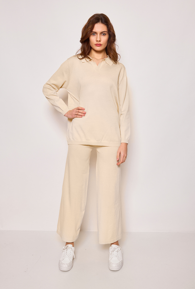 Grossiste Paris et Moi - Ensemble pantalon et top à col polo