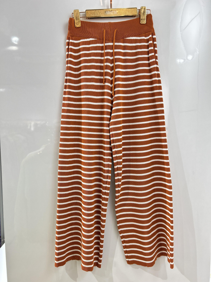 Grossiste Paris et Moi - Pantalon large pattes d'éléphant à rayures à poches ref 8853