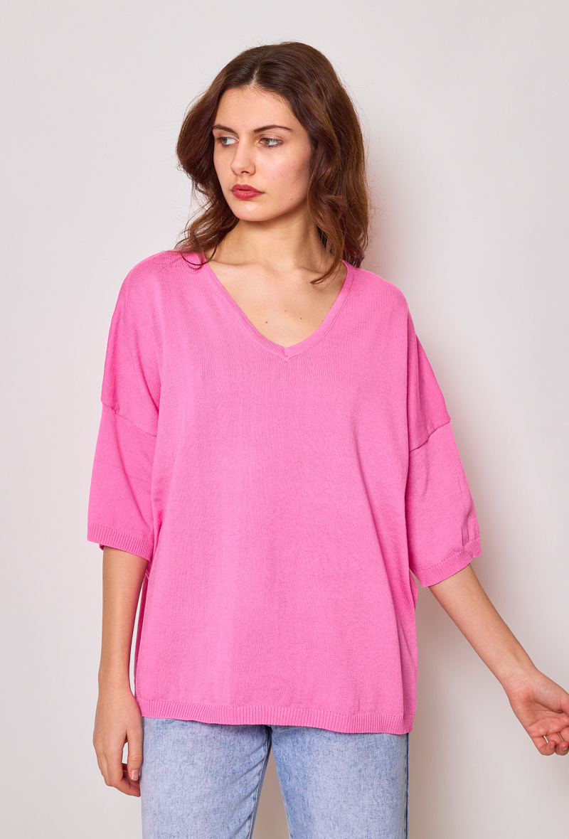 Grossiste Paris et Moi - Pull à manches courtes très oversize