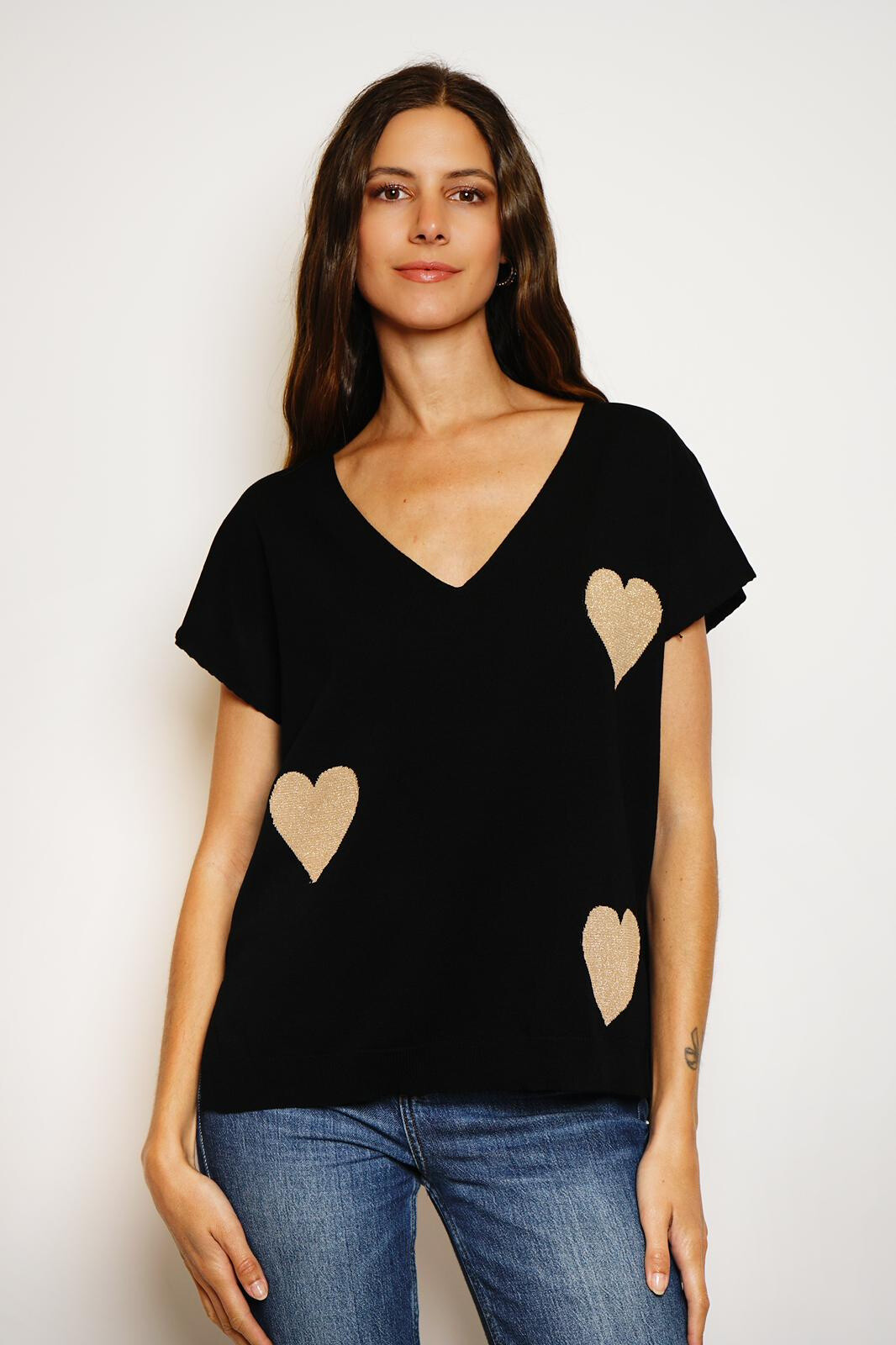 Grossiste Paris et Moi - pullover  mache court avec coeur
