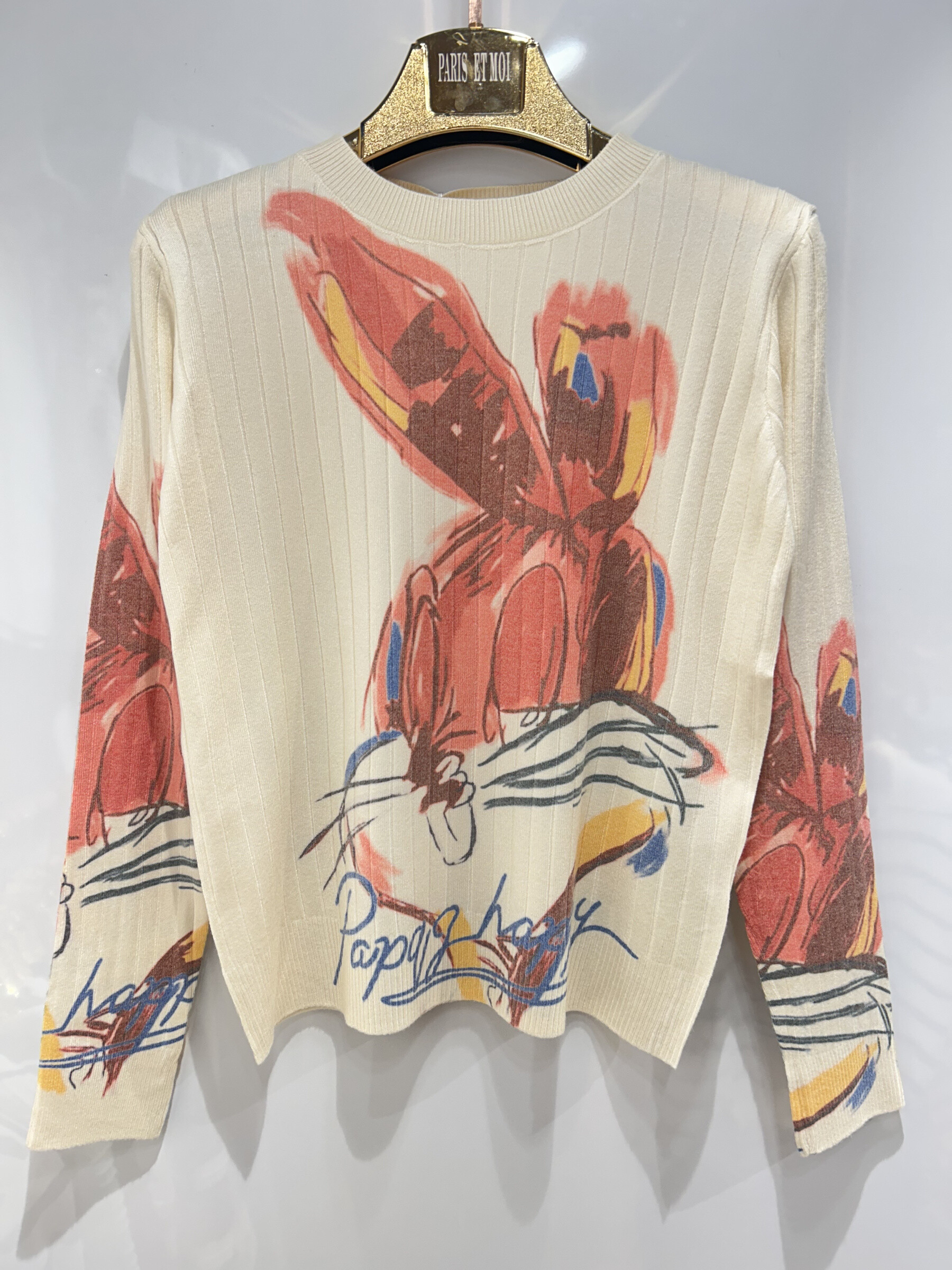 Grossiste Paris et Moi - pullover fin à imprimé lapin