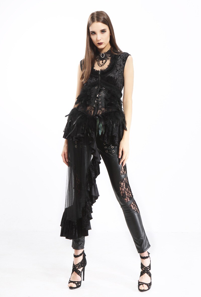 Grossiste Pentagramme - Veste gothique composée d’une traîne