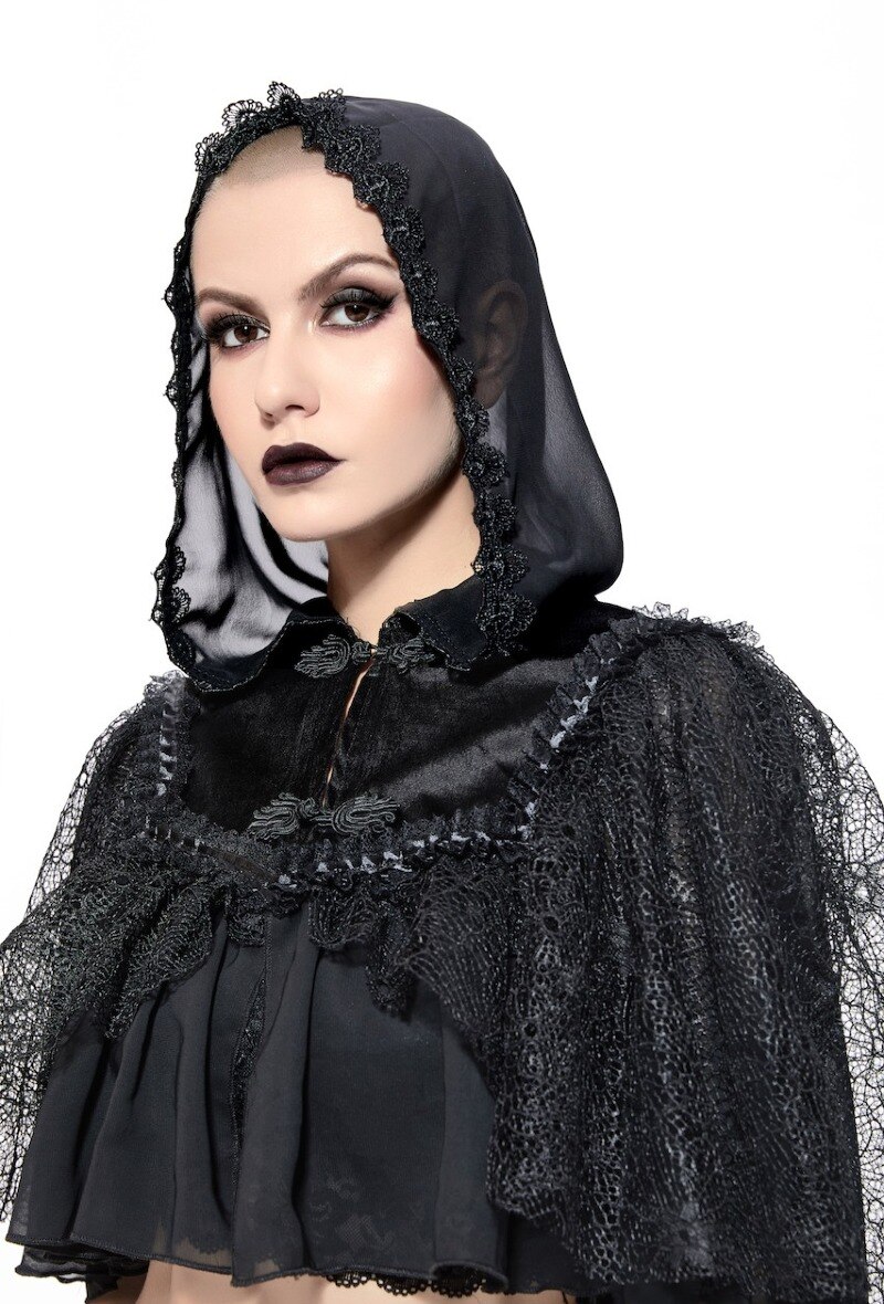Wholesaler Pentagramme - Lace cape for women