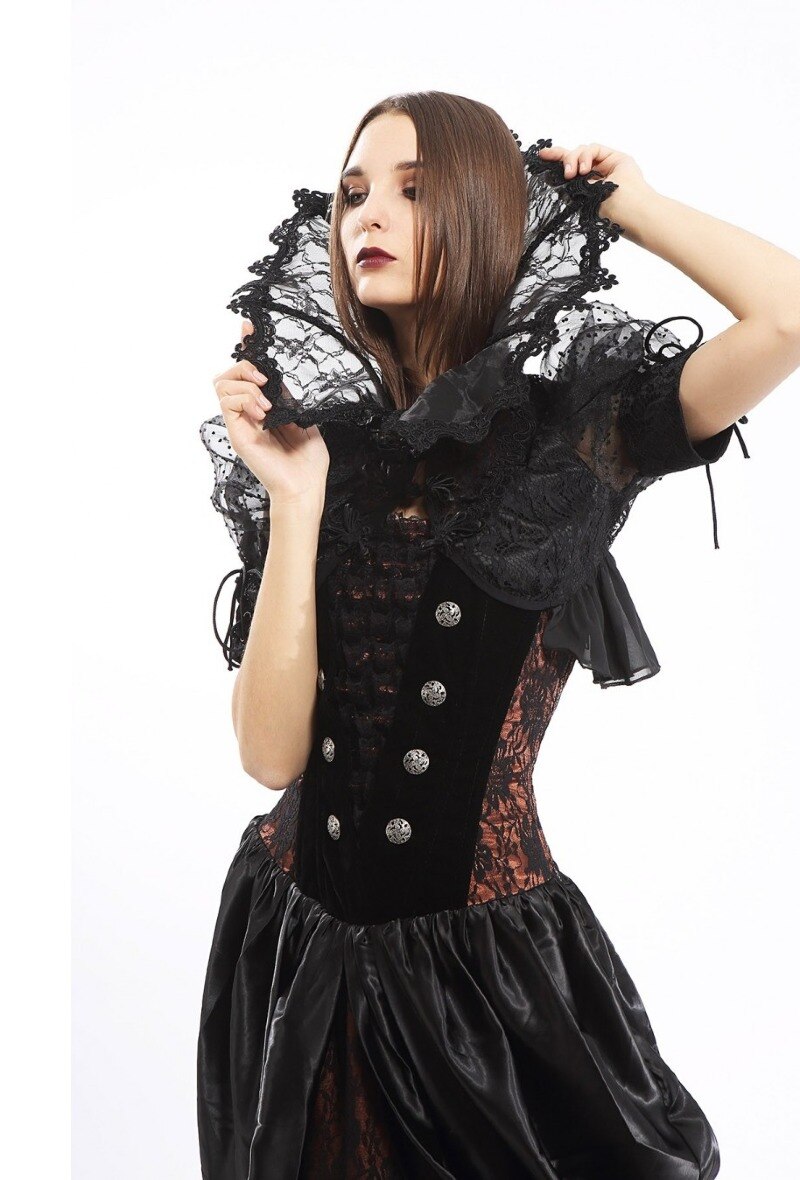Großhändler Pentagramme - VICTORIANISCHES LÄNGENKLEID MIT BUSTIER FÜR FRAUEN