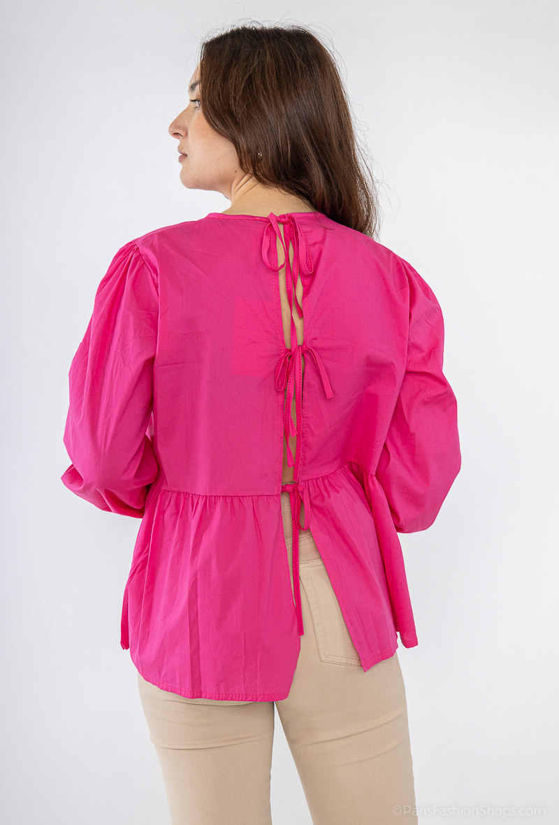 Wholesaler Pépouz' Paris - Cotton knotted blouse