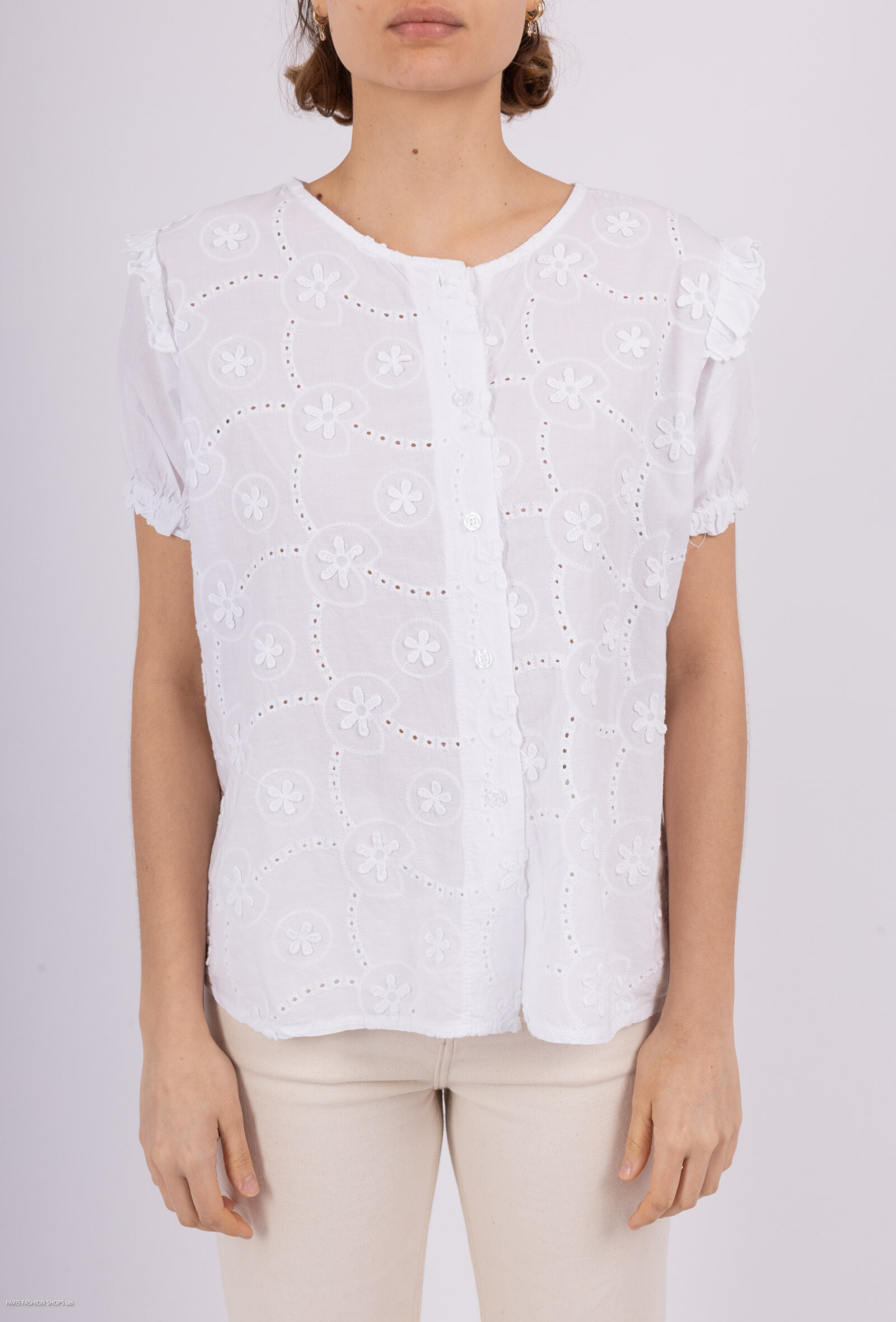 Mayorista Pépouz' Paris - Blusa de bordado con hombros