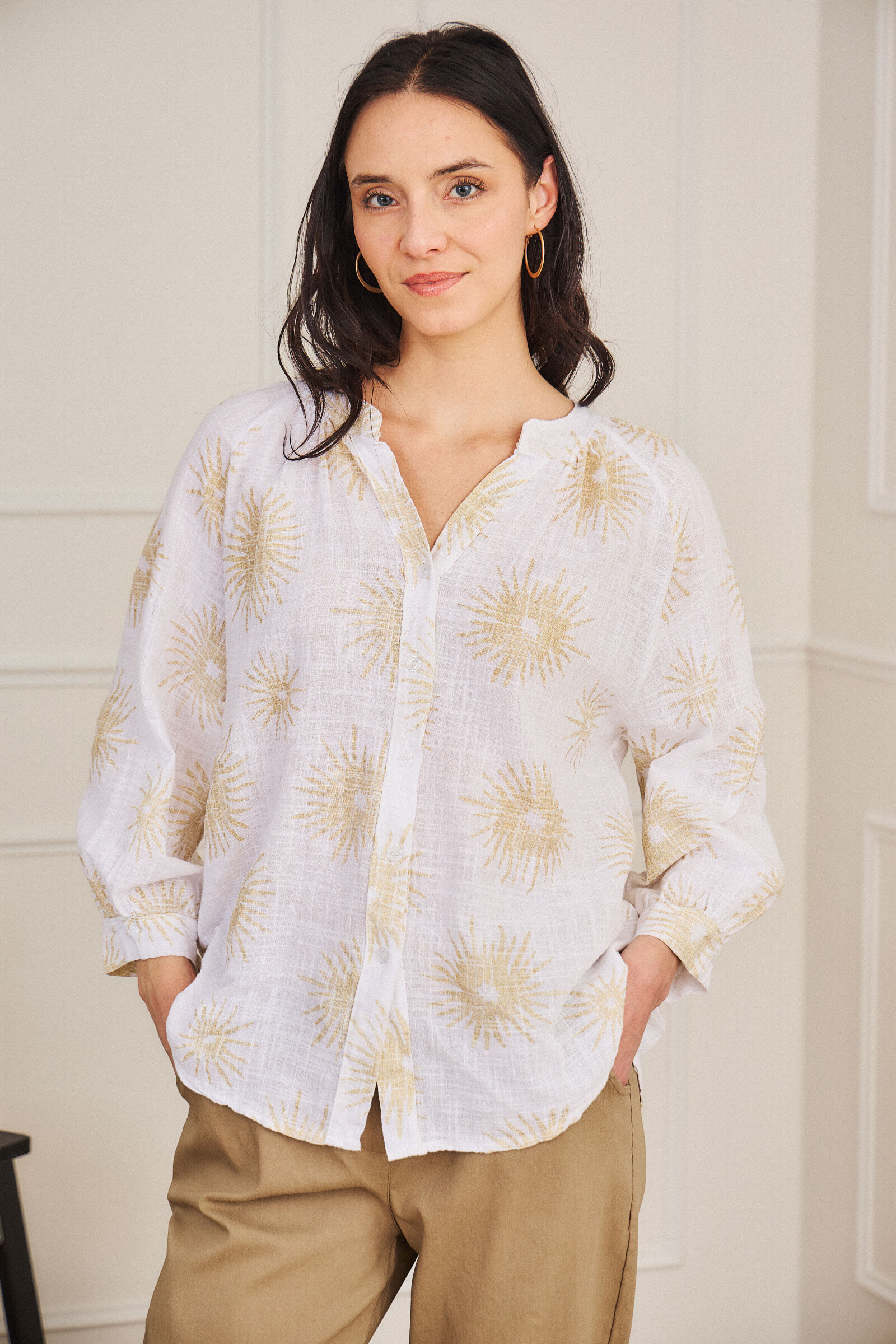 Grossiste Pépouz' Paris - Blouse 100% coton imprimé étoile