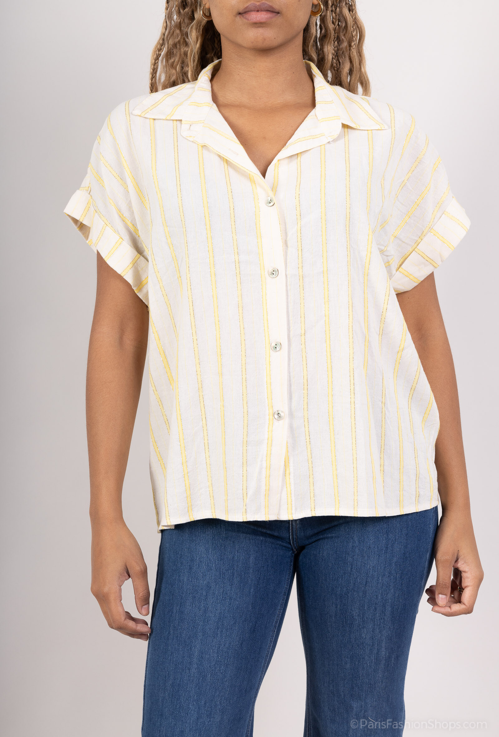 Grossista Pépouz' Paris - Camicia a strisce di grandi dimensioni