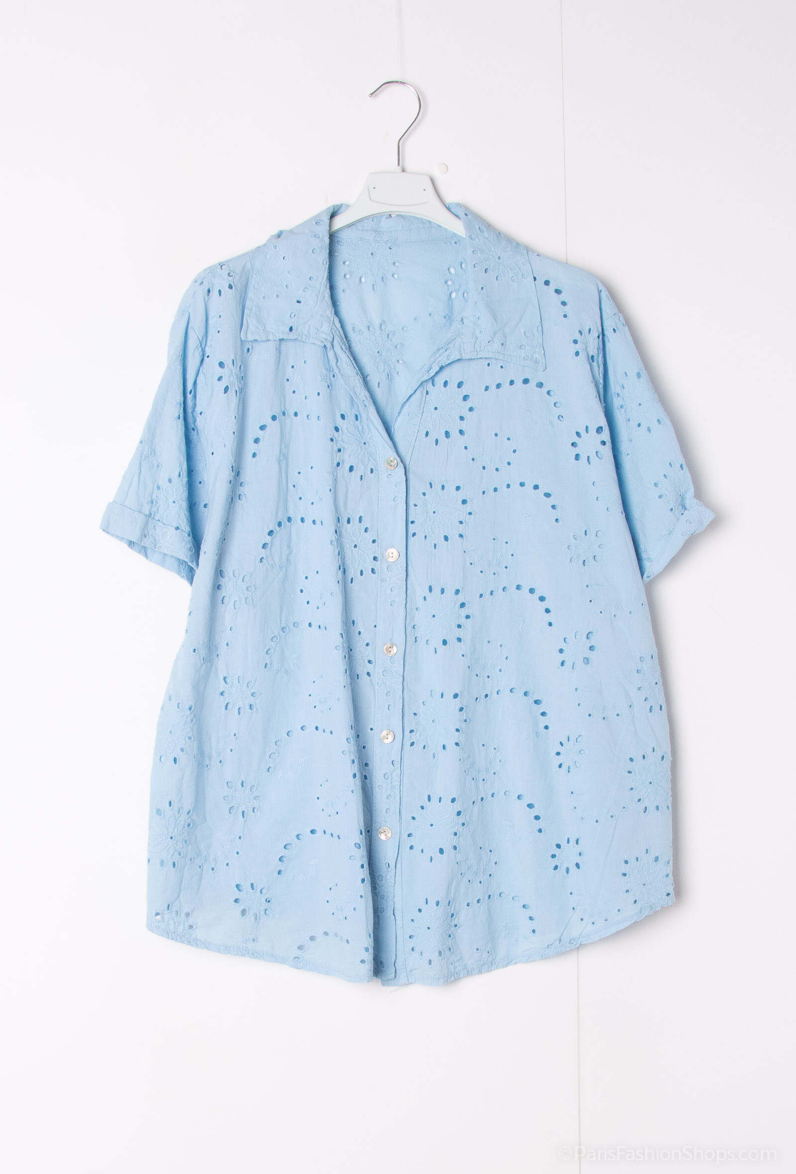 Wholesaler Pépouz' Paris - 100% cotton English embroidery blouse