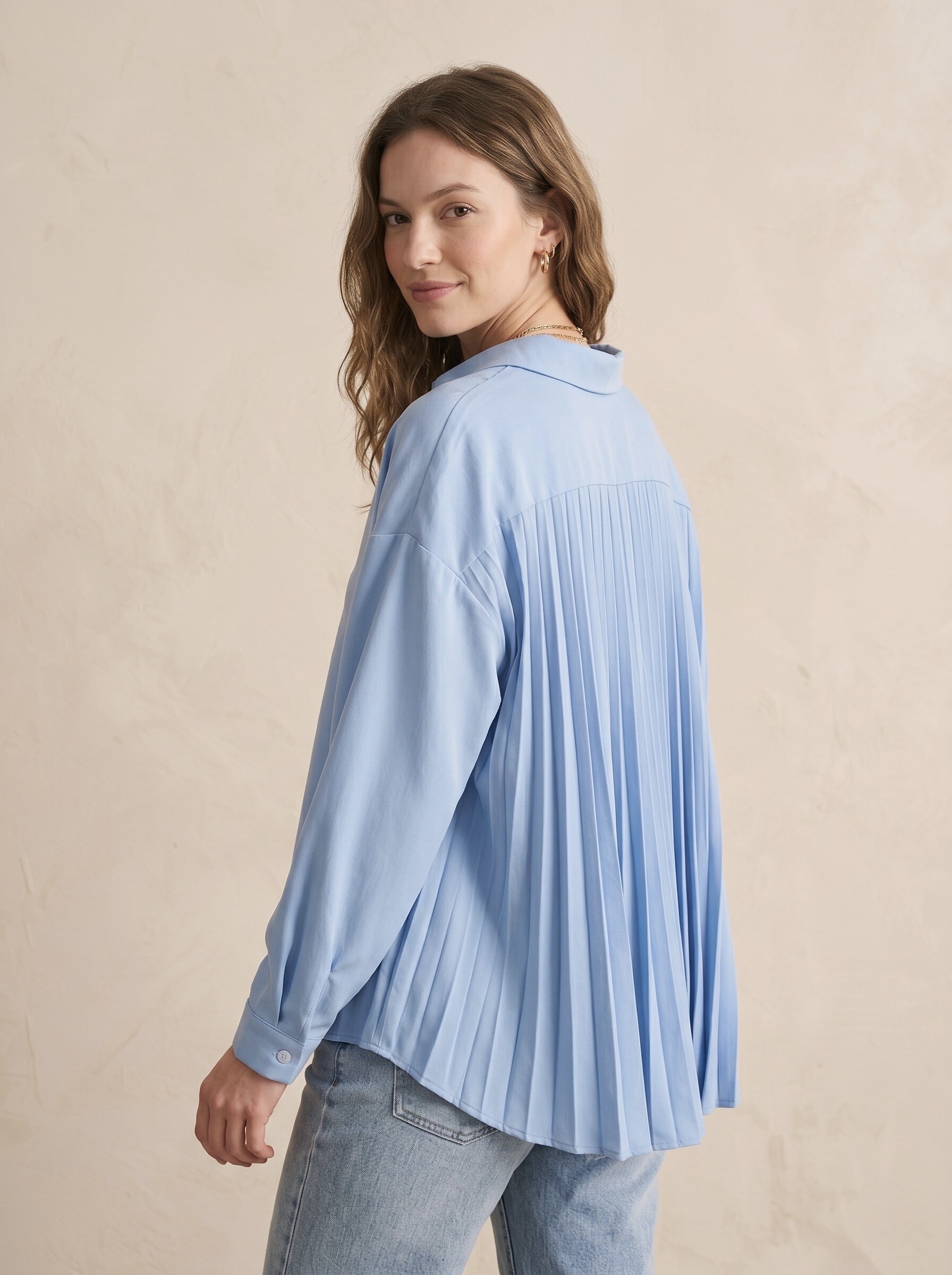 Mayorista Pépouz' Paris - Camisa fluida con espalda plisada