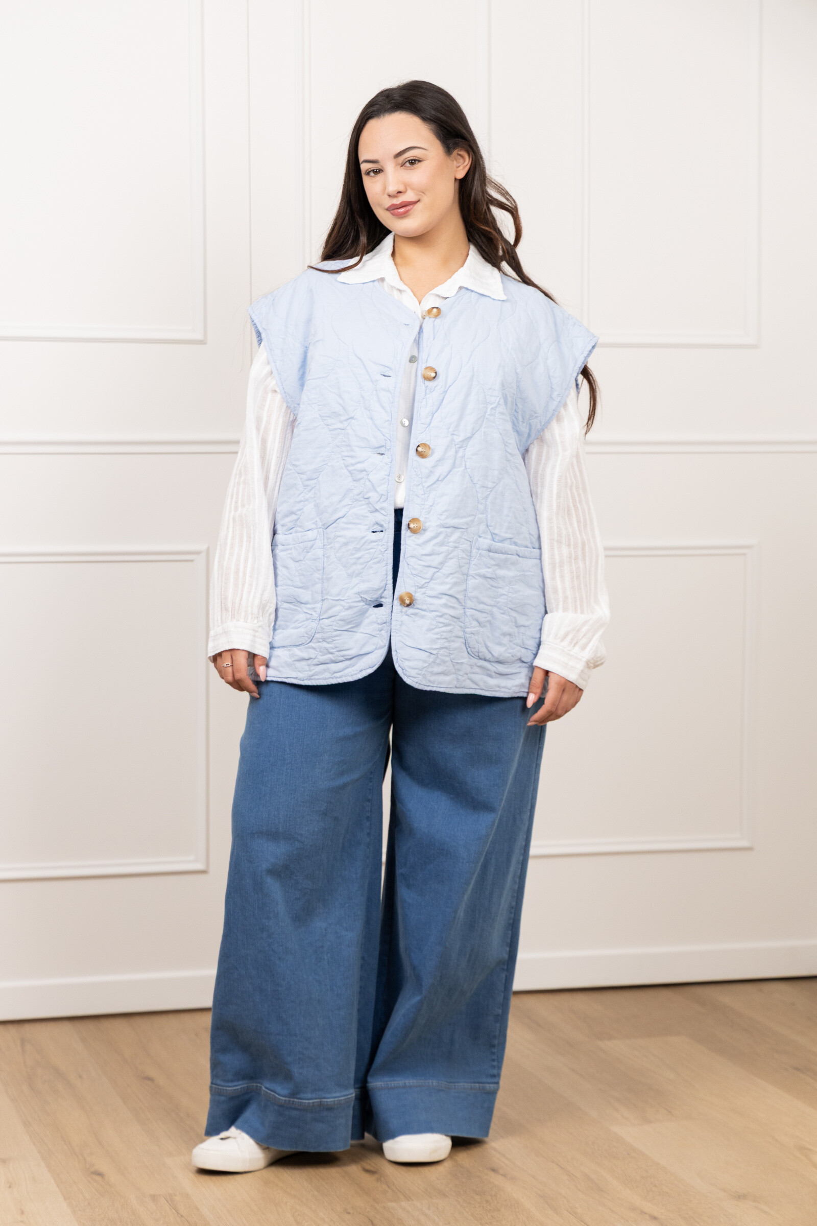 Grossiste Pépouz' Paris - GRANDE TAILLE Gilet matelassé oversize sans manches