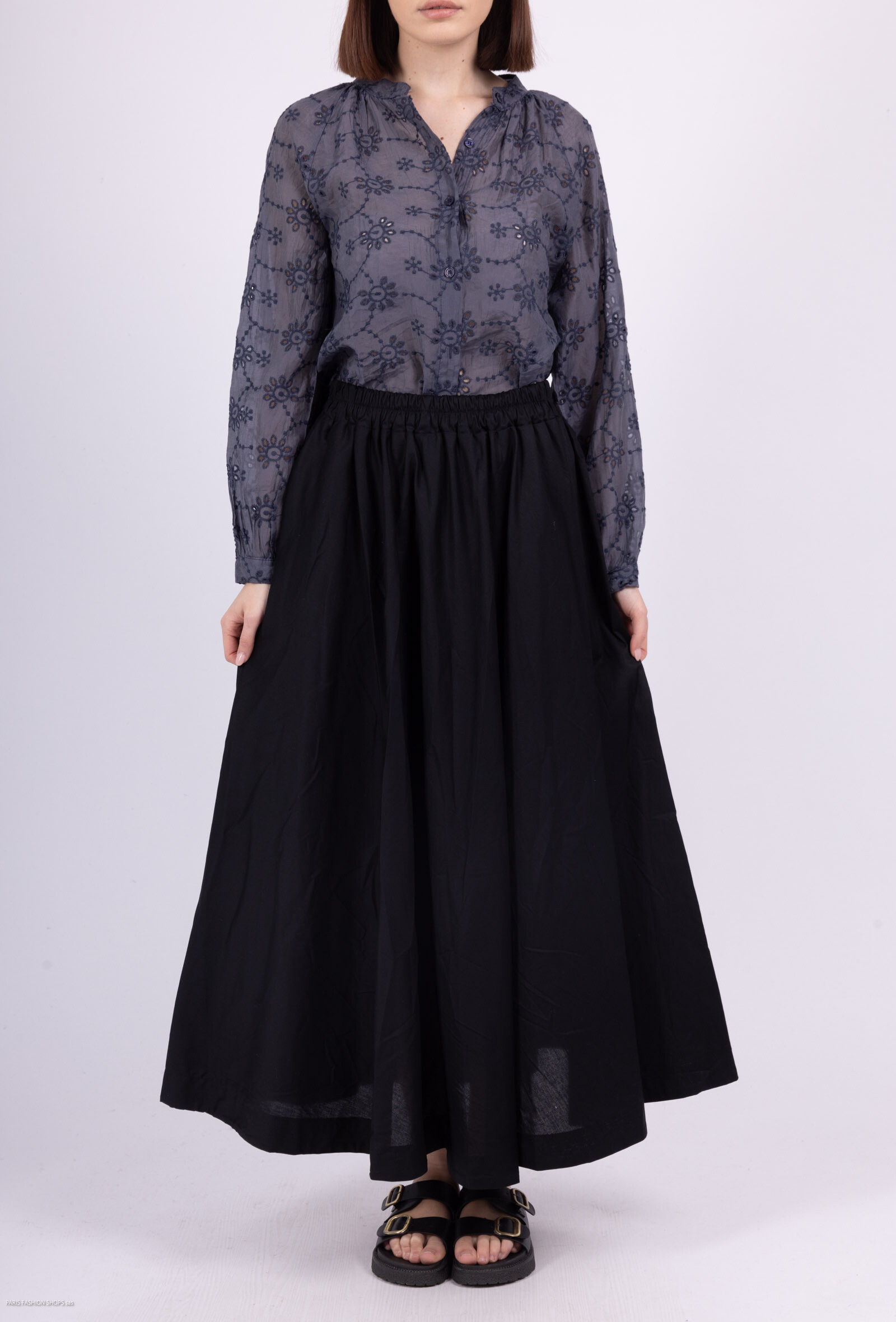 Wholesaler Pépouz' Paris - Long fluid skirt 100% cotton