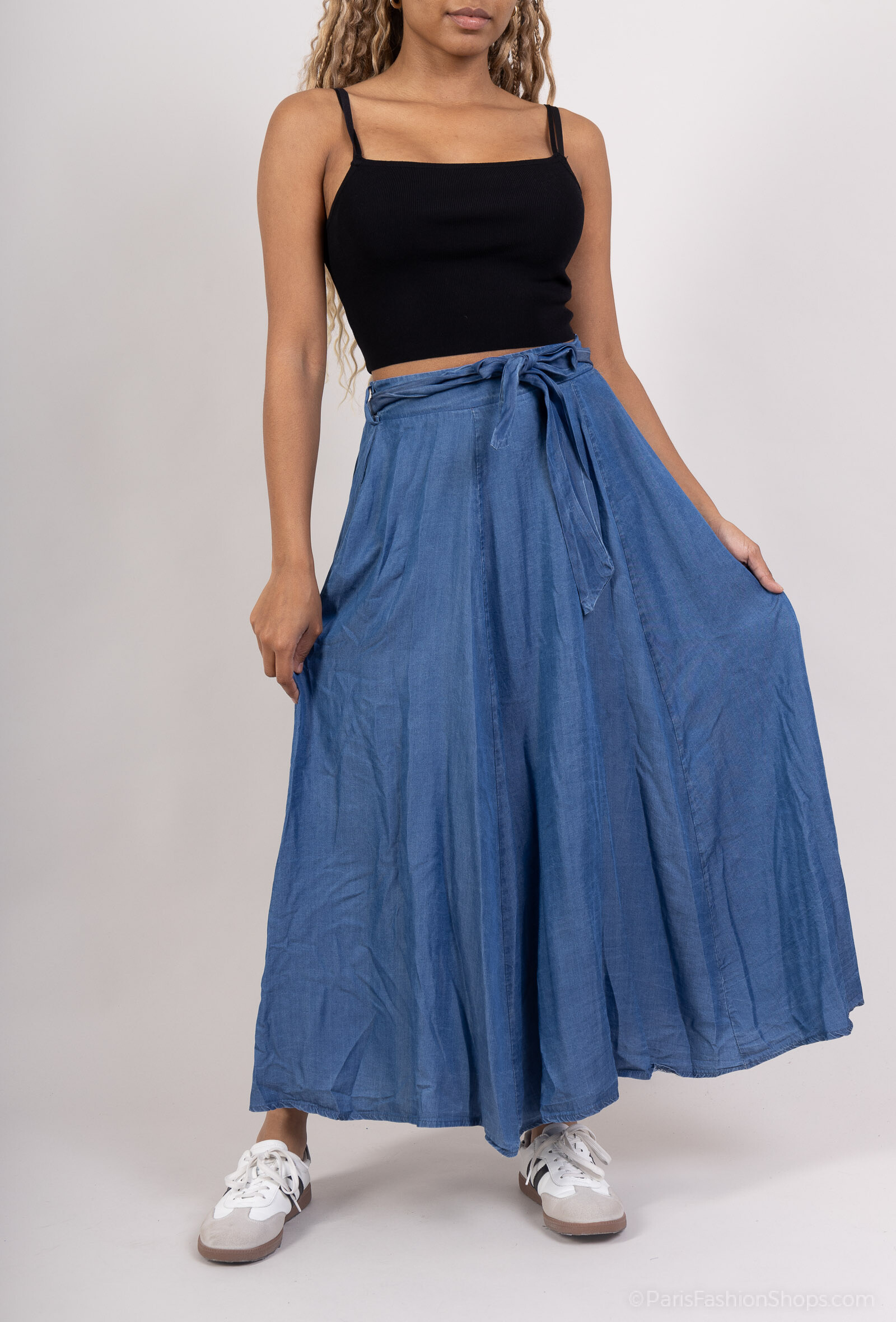 Grossista Pépouz' Paris - Gonna fluida in denim