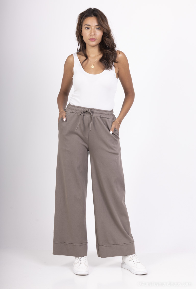 Wholesaler Pépouz' Paris - Wide elastic jersey pants