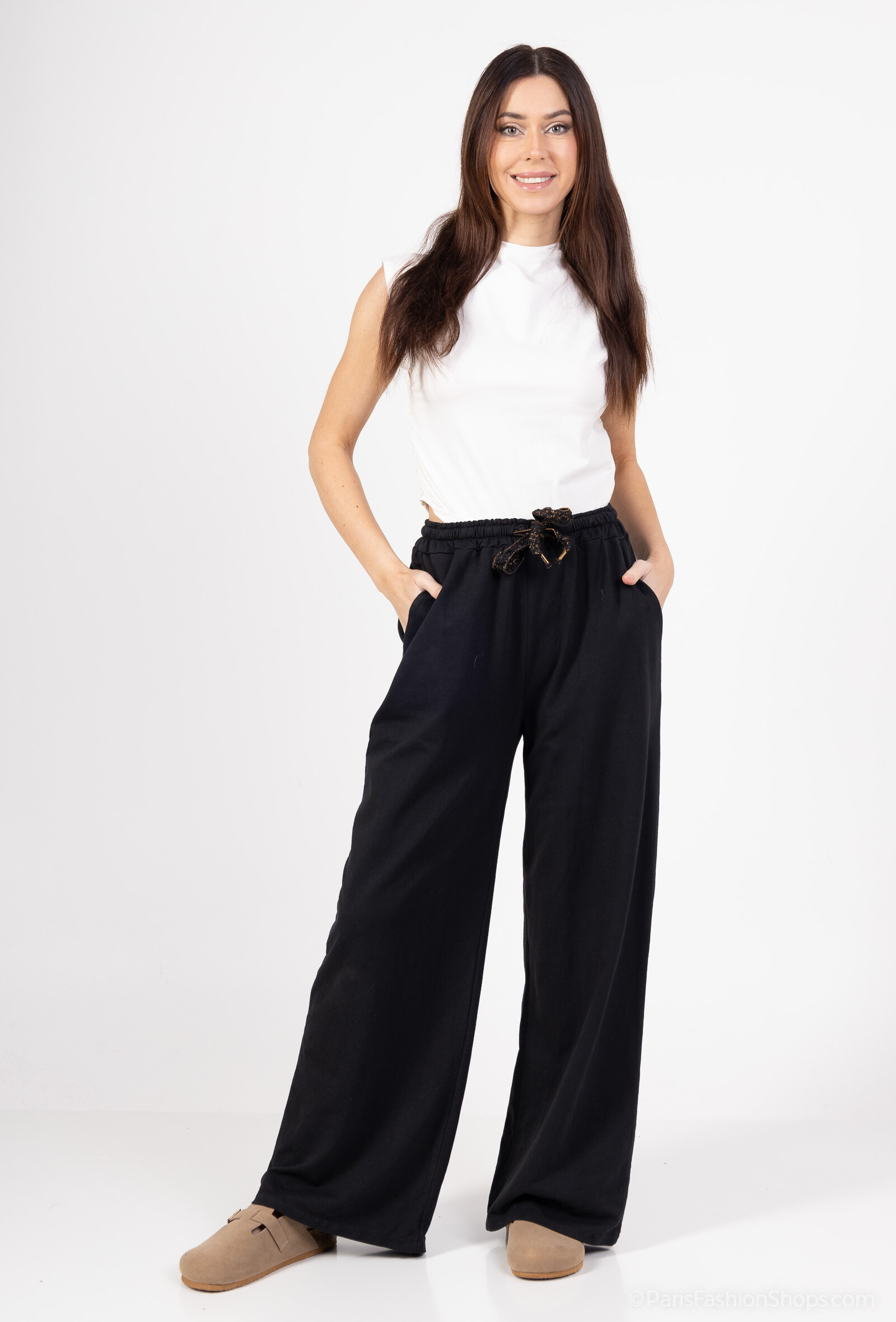 Mayorista Pépouz' Paris - Pantalón amplio fluido con cintura elástica