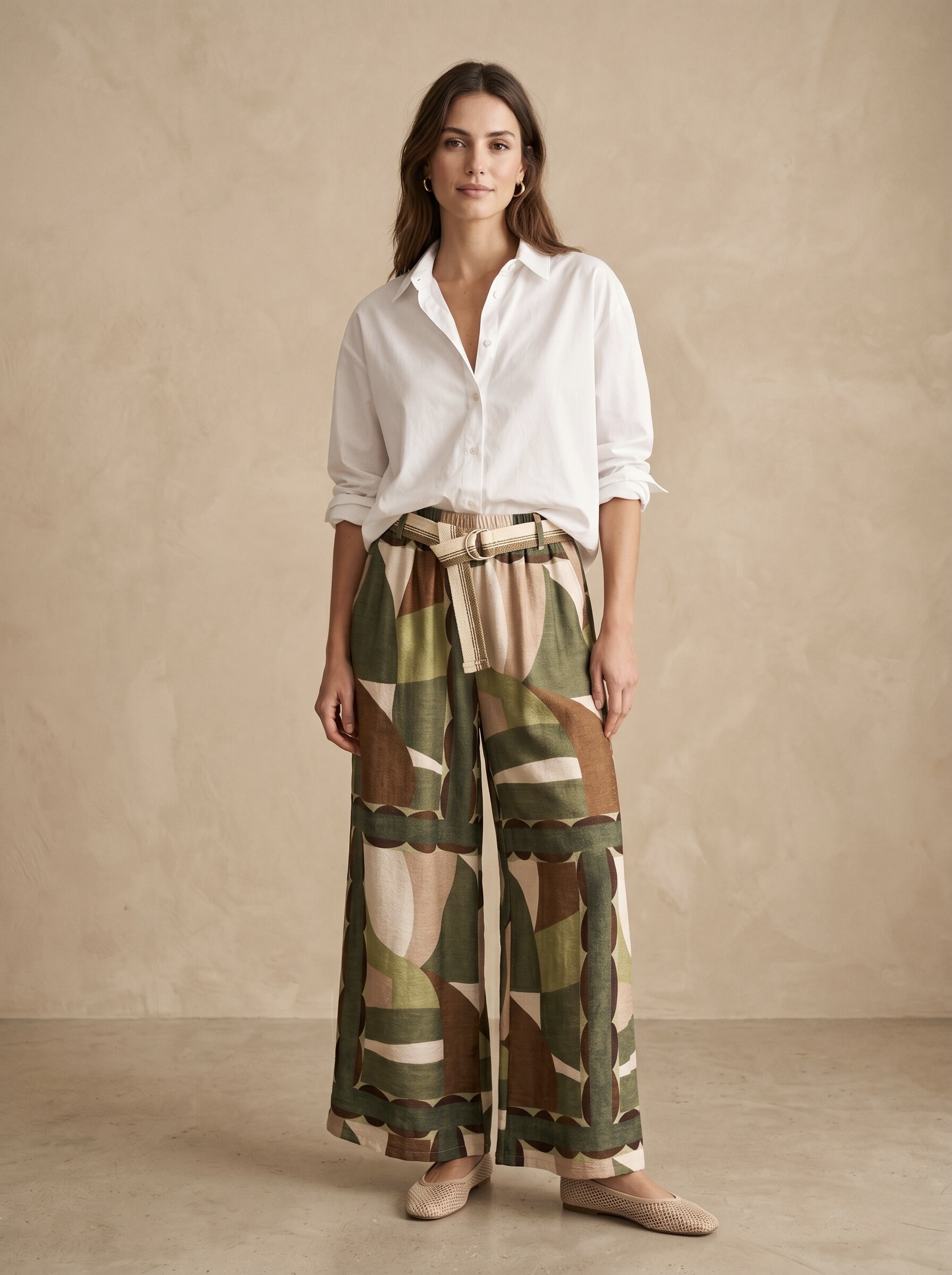 Mayorista Pépouz' Paris - Pantalón fluido con estampado gráfico