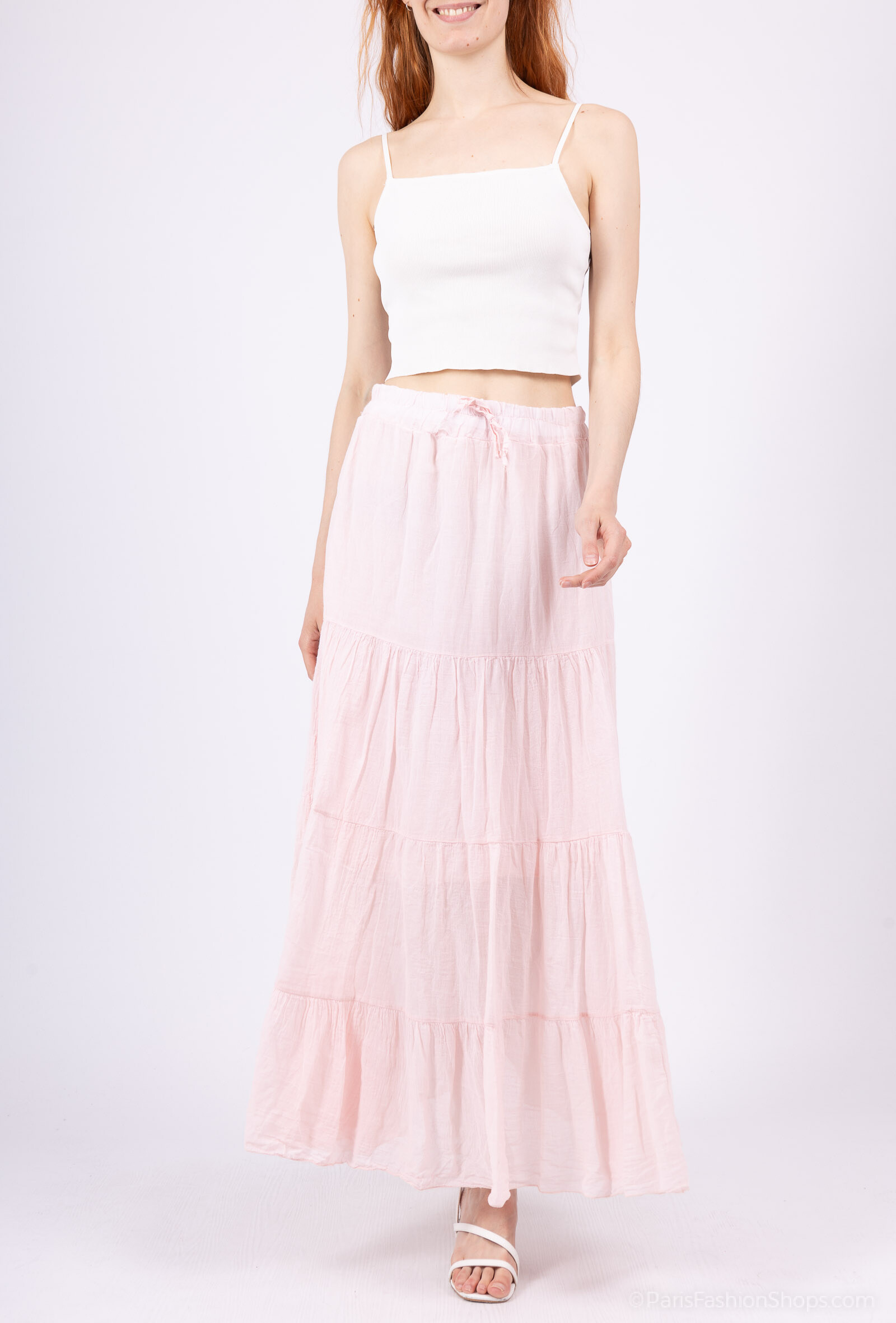 Wholesaler Pépouz' Paris - Long flared skirt 100% cotton