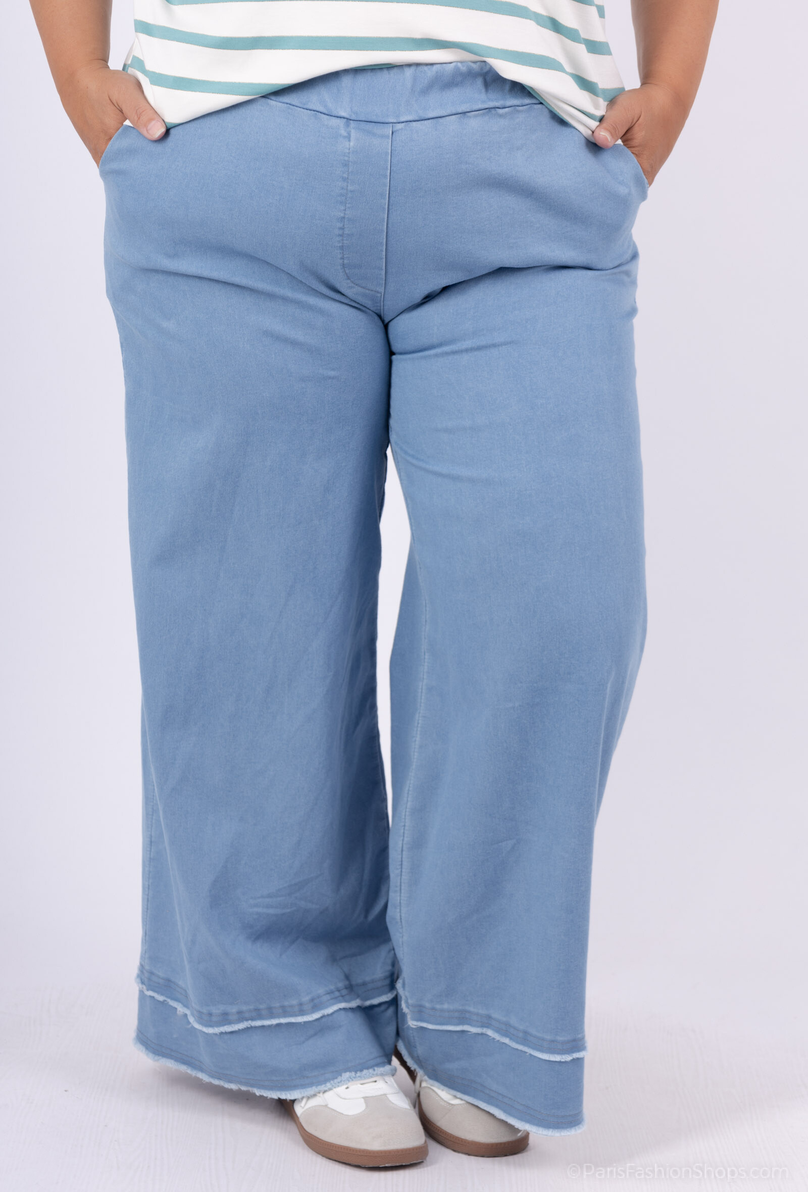 Großhändler Pépouz' Paris - Weit geschnittene Hose aus leichtem Denim