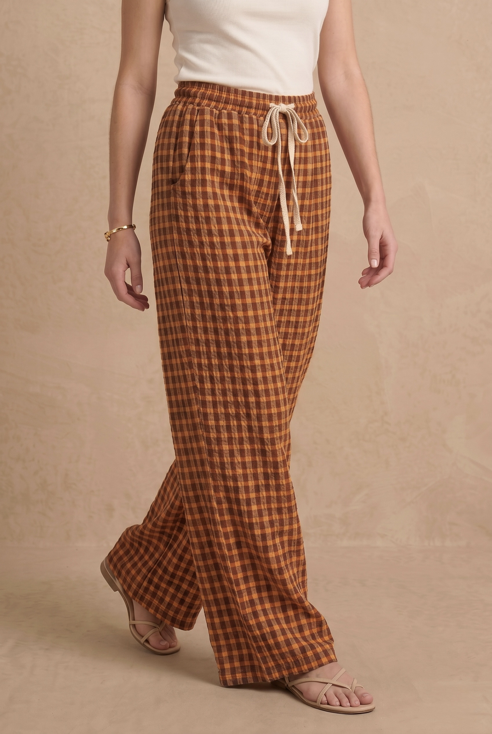Grossiste Pépouz' Paris - Pantalon large à carreaux