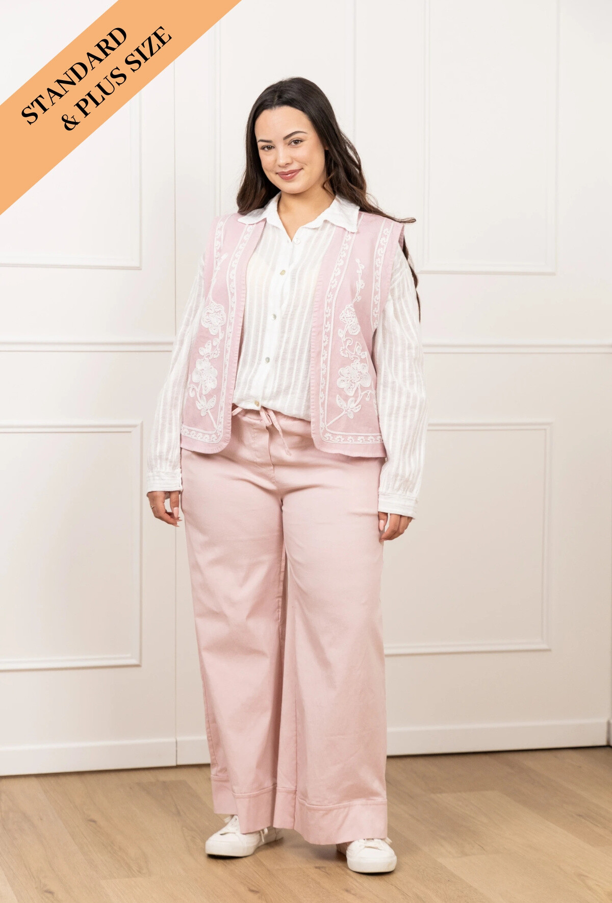 Grossiste Pépouz' Paris - GRANDE TAILLE Pantalon large jersey stretch