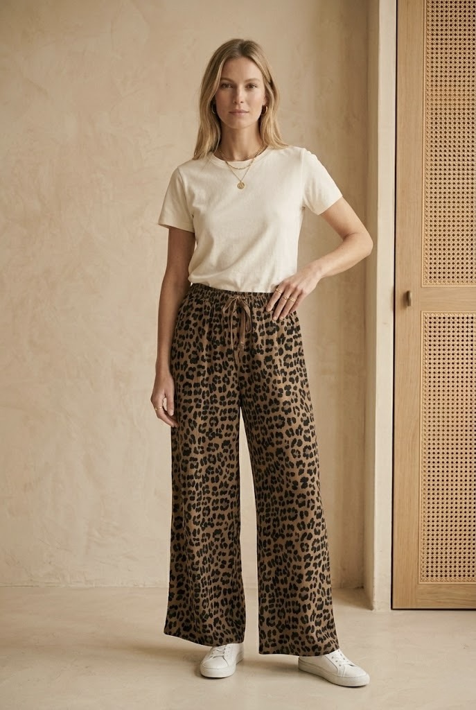Grossiste Pépouz' Paris - Pantalon Jogging coton large léopard