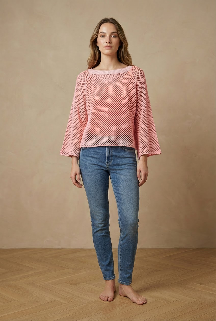 Grossiste Pépouz' Paris - Pull en maille texturé nid d'abeille