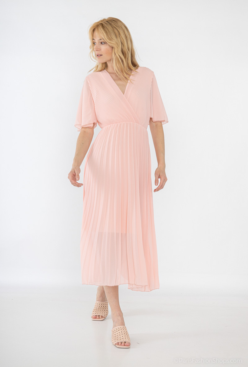 Wholesaler Pépouz' Paris - Long pleated dress