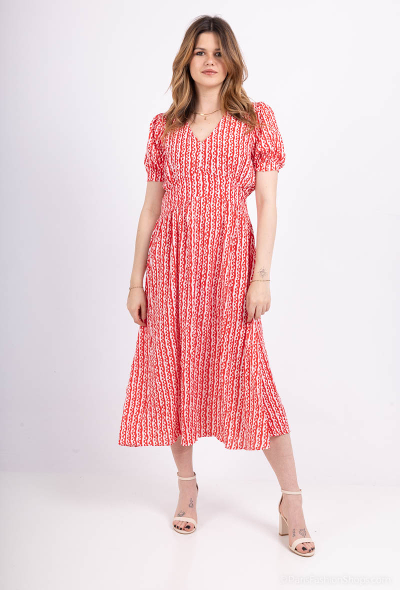 Wholesaler Pépouz' Paris - Flowing linen bow dress