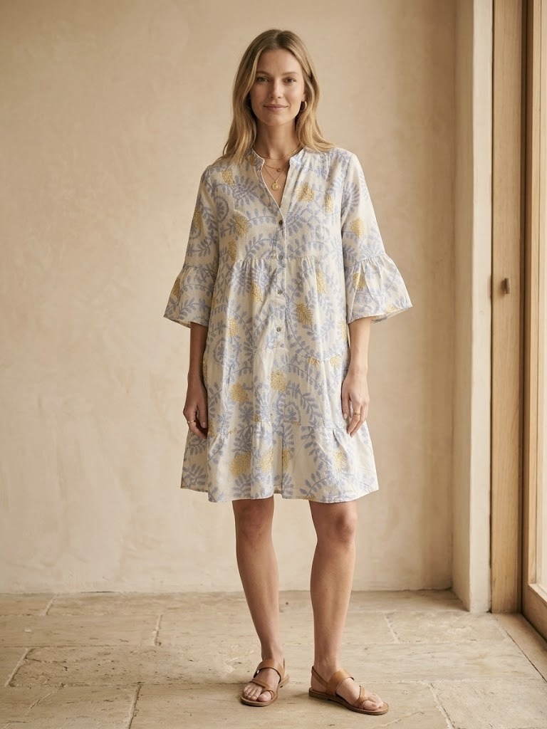 Grossiste Pépouz' Paris - Robe tunique fleurie