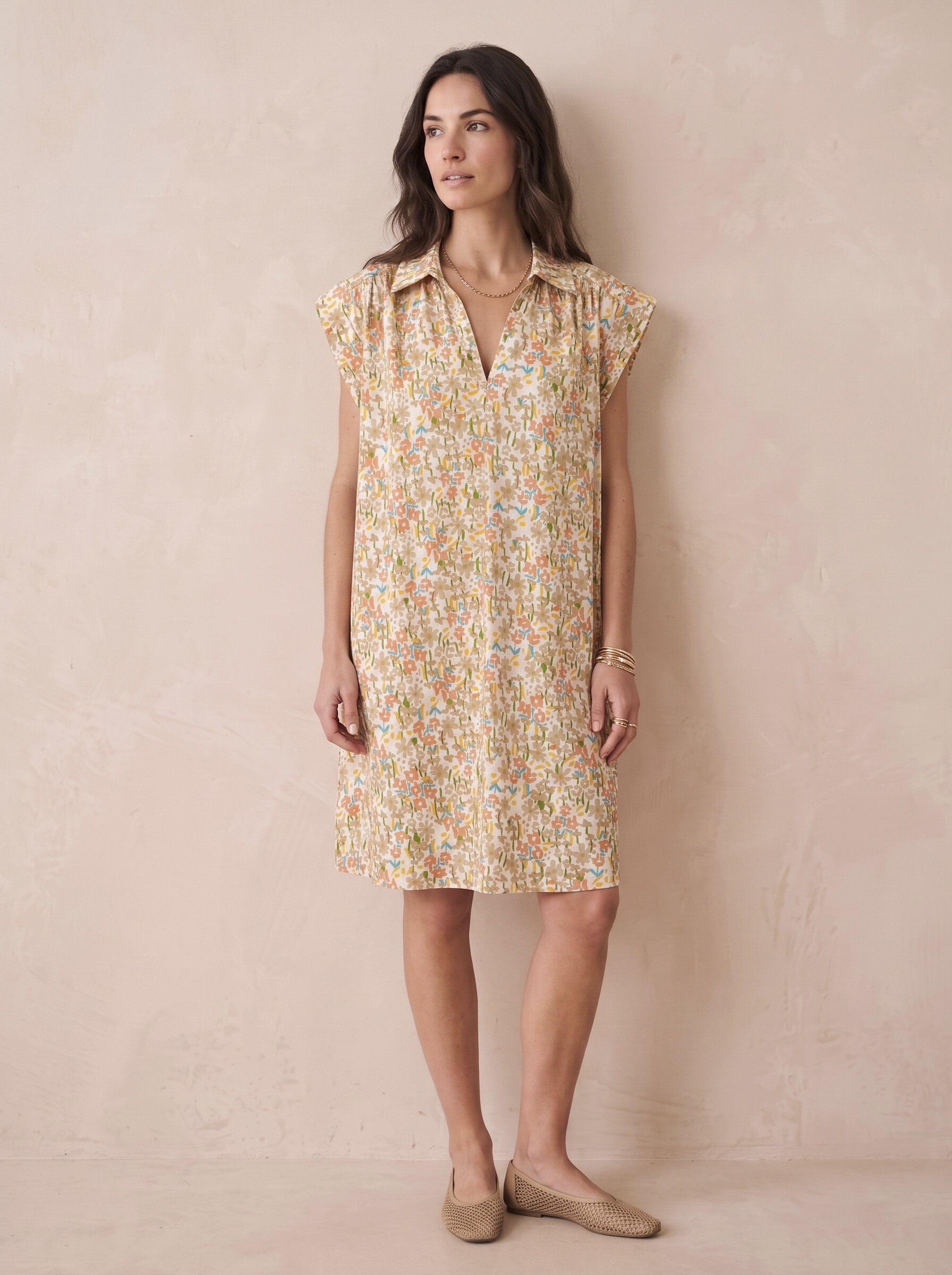 Grossiste Pépouz' Paris - Robe sans manches coton imprimé fleuri