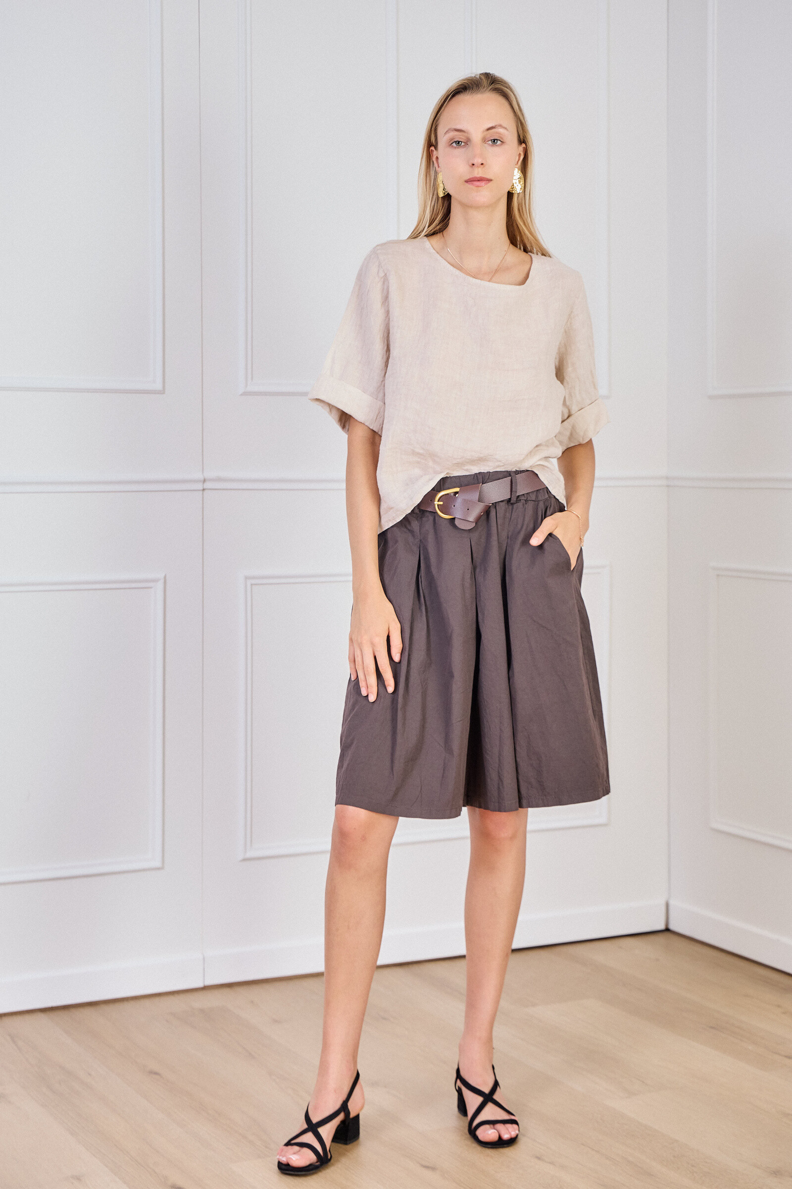 Mayorista Pépouz' Paris - Pantalones cortos Bermuda de algodón ligero