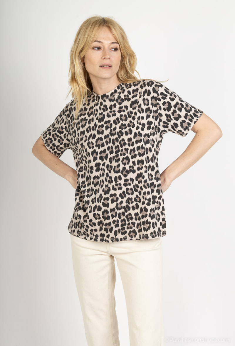 Wholesaler Pépouz' Paris - Leopard cotton t-shirt