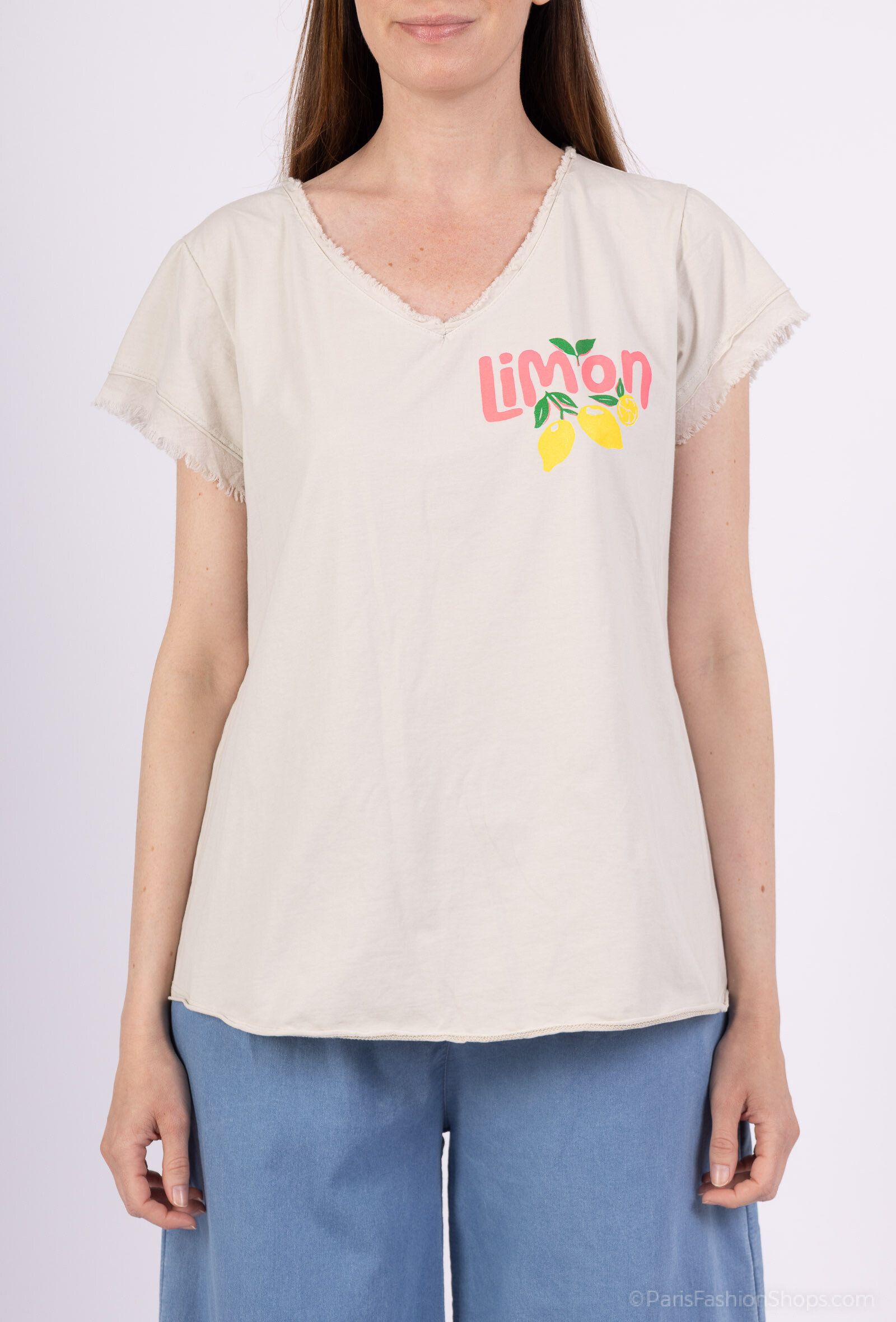 Mayorista Pépouz' Paris - Camiseta 100% de algodón Lemoncello
