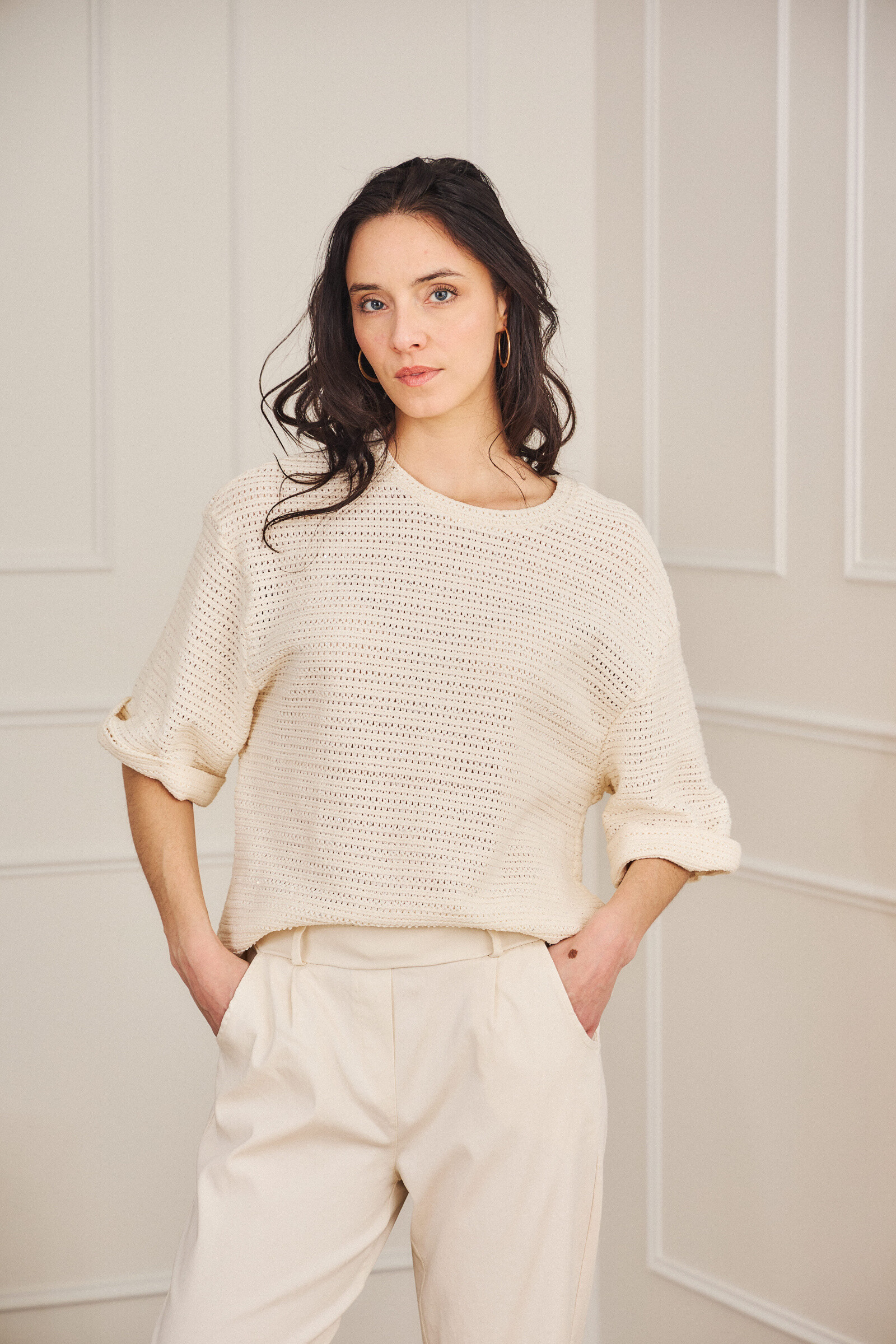Grossiste Pépouz' Paris - Tshirt 95% coton en maille à manches courtes