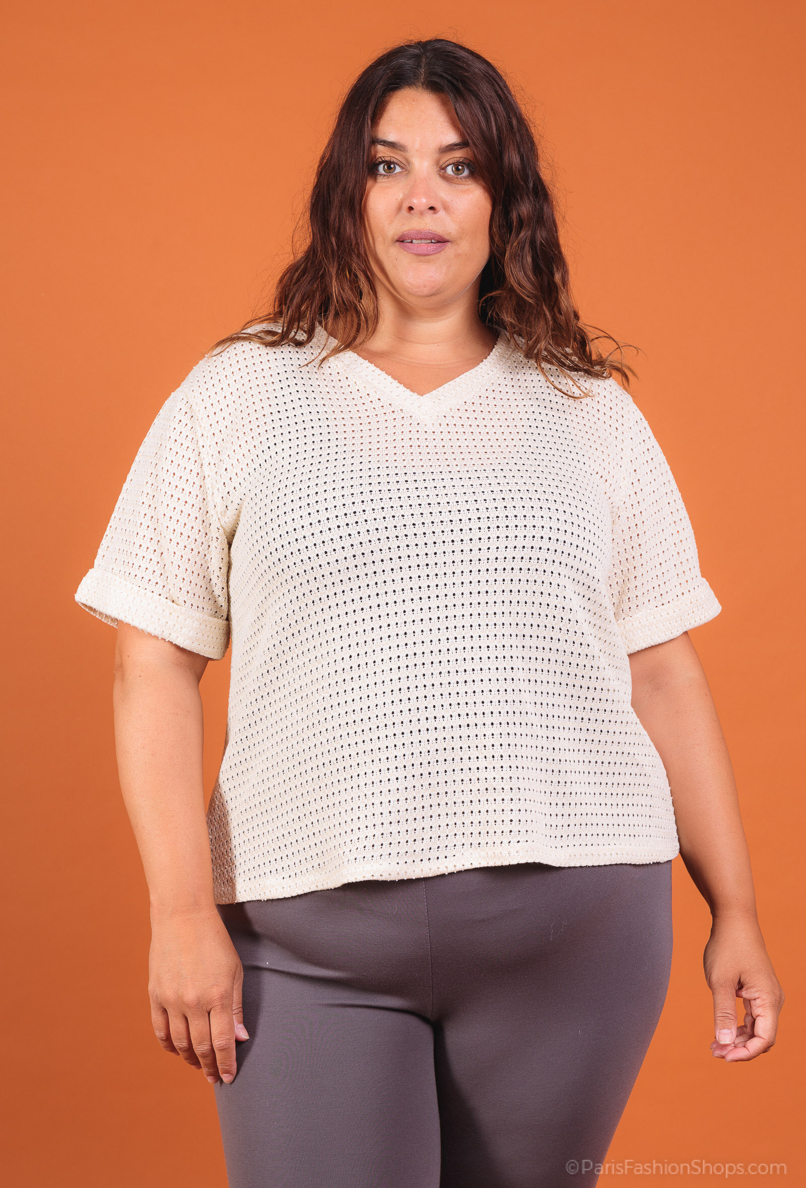 Wholesaler Pépouz' Paris - Open-knit top with lurex