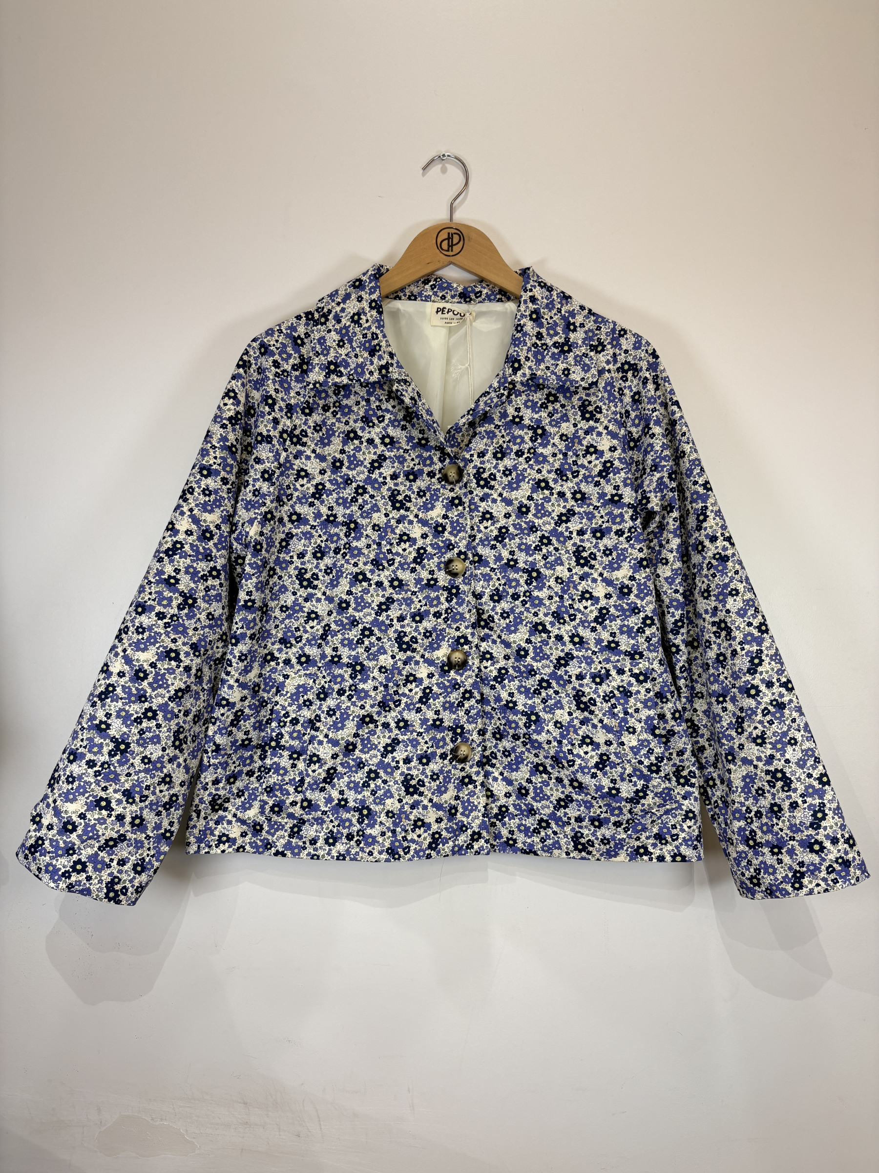 Grossiste Pépouz' Paris - Veste trench court imprimé liberty