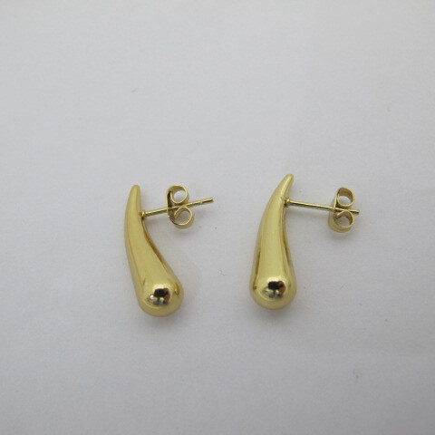 Wholesaler PERLES BLEUES - Long drop earrings in stainless steel