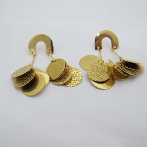 Wholesaler PERLES BLEUES - Stainless Steel Multiple Disc Earrings