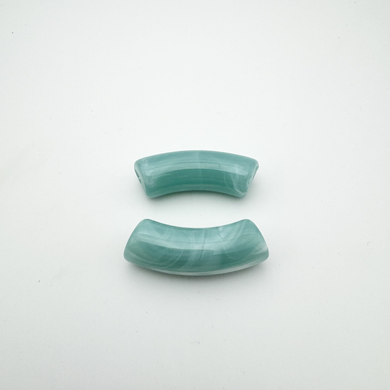 Wholesaler PERLES BLEUES - Tube Beads 12x35mm Acrylic