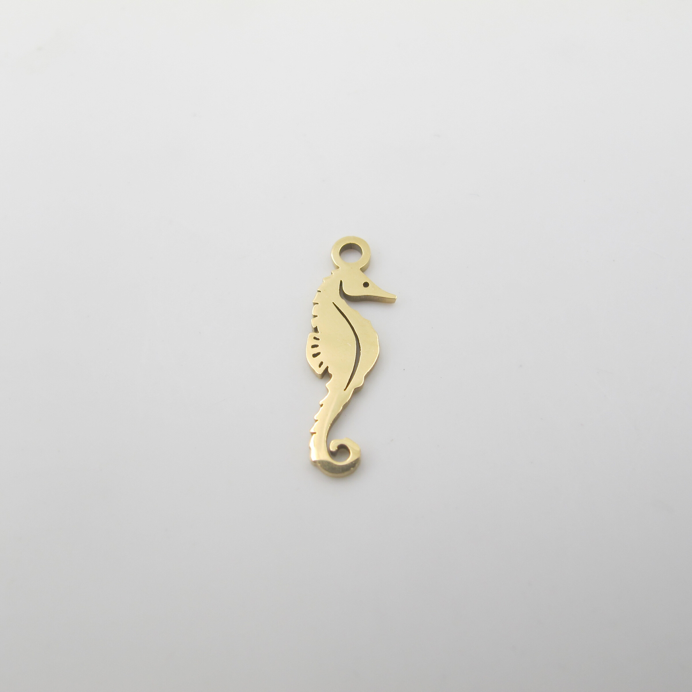 Wholesaler PERLES BLEUES - Hippocampal pendant in stainless steel